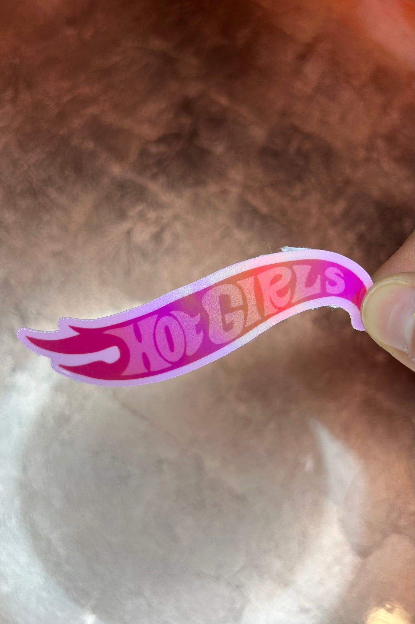 "Hot Girls" Holographic Sticker