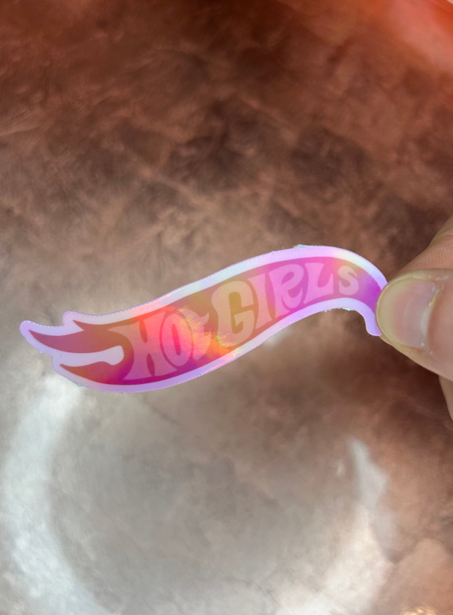 "Hot Girls" Holographic Sticker