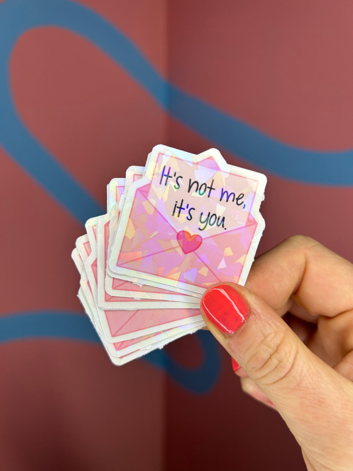 Love Letter Shatter Holographic Sticker