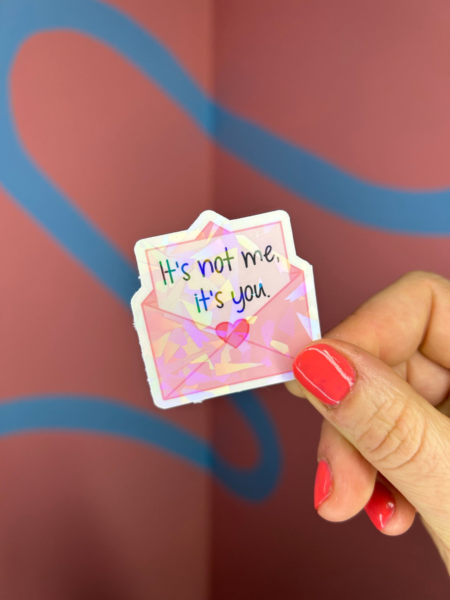 Love Letter Shatter Holographic Sticker