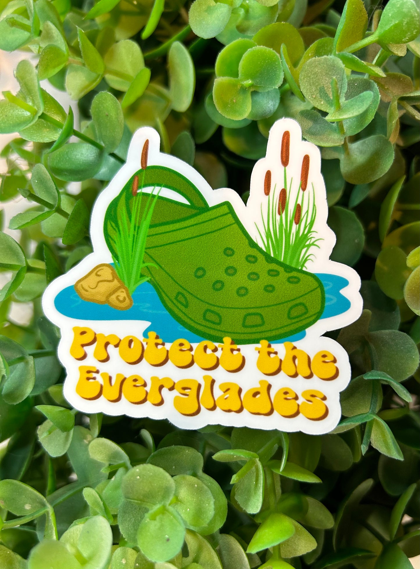 "Protect the Everglades" Croc Sticker