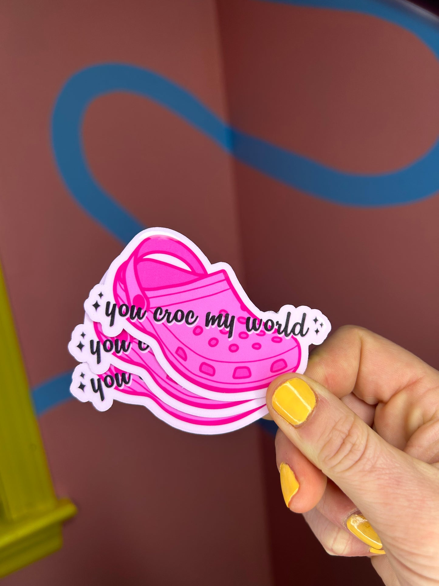 "You Croc My World" Sticker