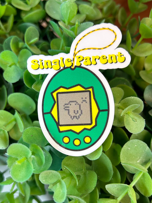 "Single Parent" Tamagotchi Sticker