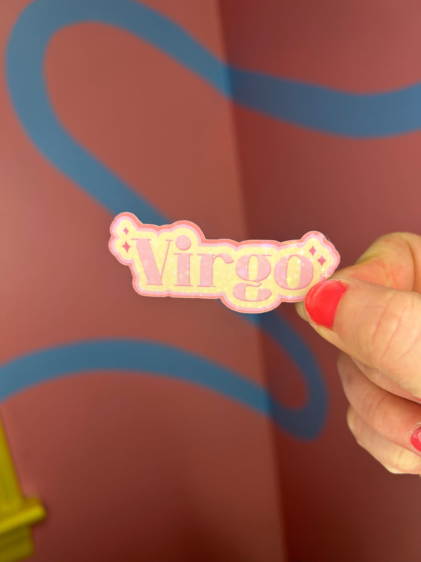 "Virgo" Horoscope Twinkle Glitter Holographic Sticker