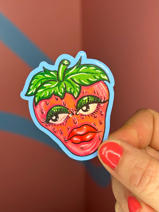 Sassy Strawberry Sticker