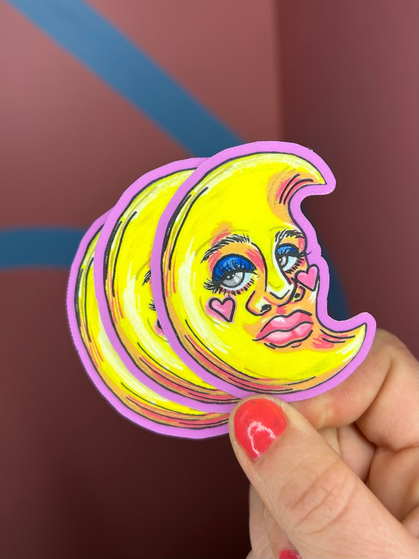 Woman in the Moon Sticker