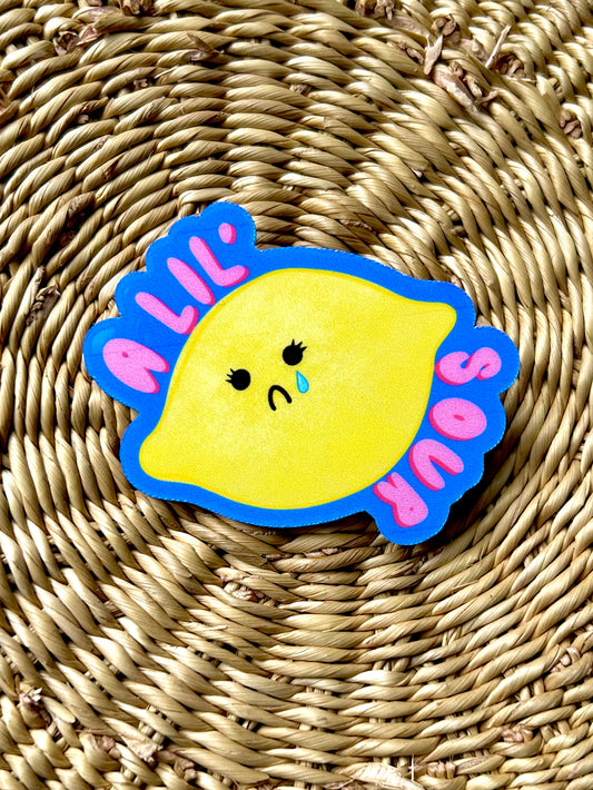 " A lil' sour" Lemon Sticker